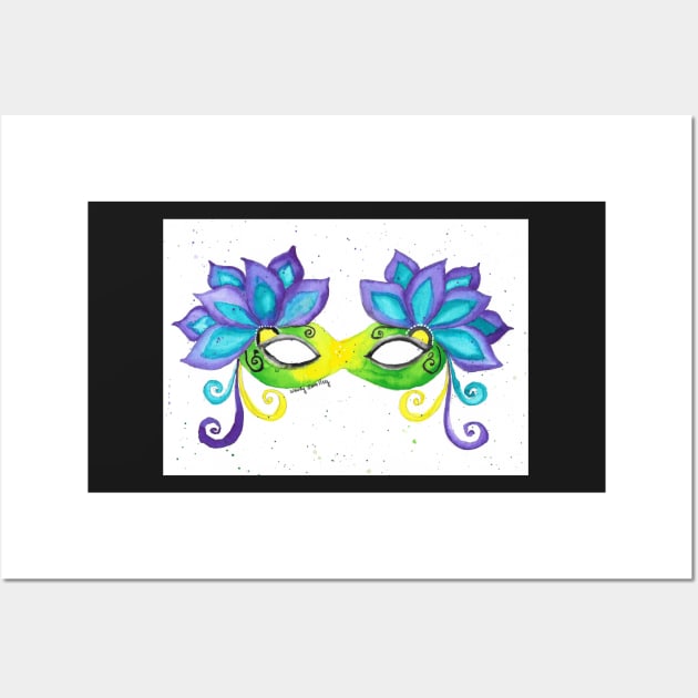 Mardi Gras Mask Wall Art by Wendysmalley